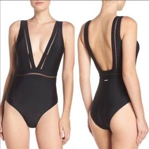 NWT Ted Baker Starza black one piece swimsuit